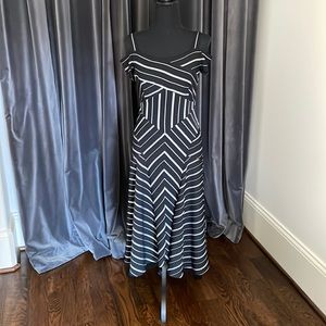 NWT Karen Millen black and white maxi dress